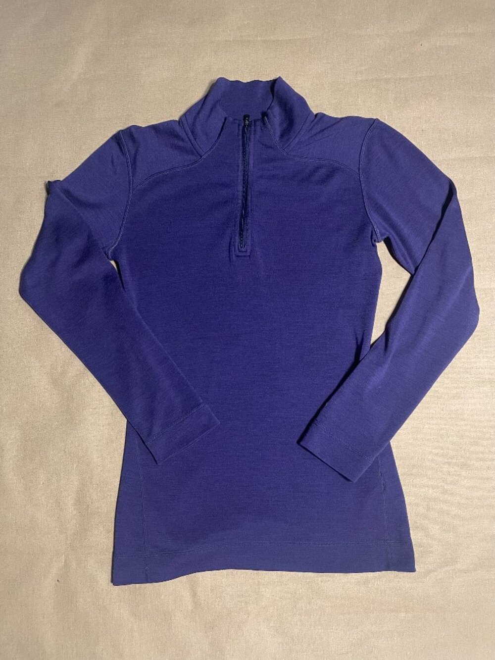 Smartwool Merino 1/4 Zip Base Layer Top Women’s Size M 100% Wool Outdoor Hiking